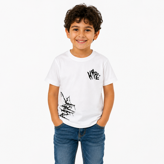 Kids white tee