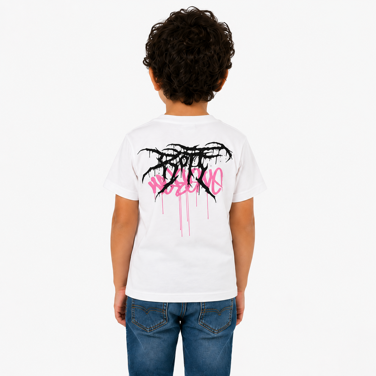 Kids white tee