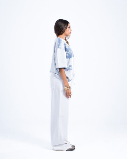 White knitted